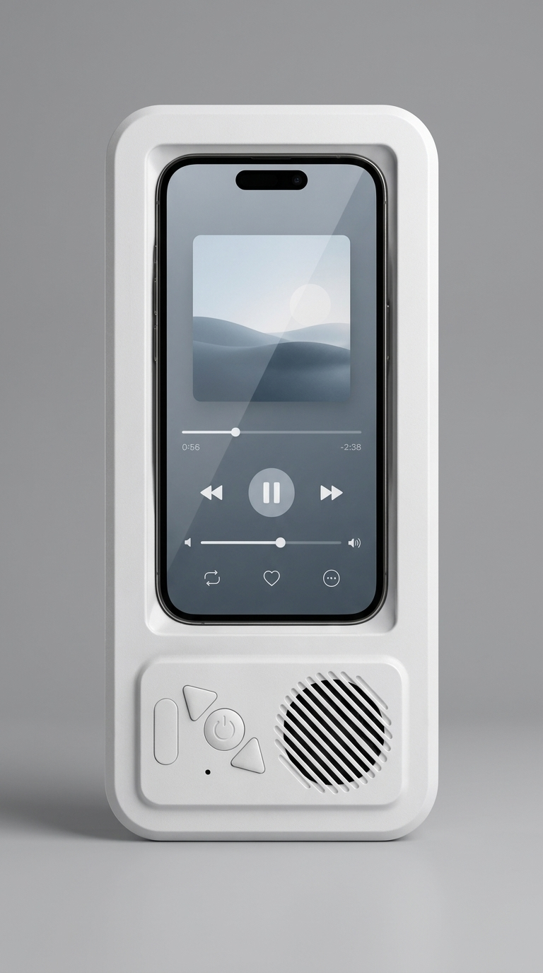 Rainody shower phone holder studio photo
